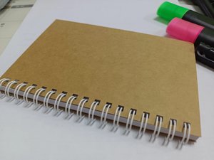 Sổ Tay Xoắn Ốc Có Lớp Lót Bán Sỉ Khuyến Mại, Bìa Giấy Kraft Sổ Tay Xoắn Ốc Nhỏ 100 Trang, Sổ Ghi Chép Trường Học A6 - Product Image 5