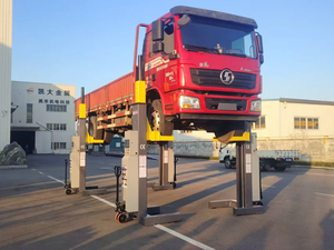 Lift Mobil 4 Tiang Baohua Bekas untuk Perbaikan Spooring, Kapasitas 42T dari Produsen, Harga Lift Mobil Empat Tiang - Product Image 3