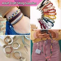 Corde en nylon pour bracelets 1.5mm Nylon soie perles cordon Bracelet fabrication chaîne queue de rat collier lanière bijoux