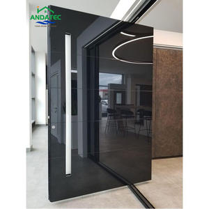 Precio directo de fábrica, <span class=keywords><strong>puerta</strong></span> de metal, seguridad, seguridad, tamaño estándar Norteamericano, <span class=keywords><strong>puerta</strong></span> de entrada de seguridad negra para uso residencial - Product Image 5