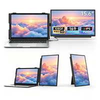 Écran portable double pour ordinateur portable, extension d'écran, moniteur portable, personnalisation OEM pour le multitâche au bureau et programmes de revendeurs en gros