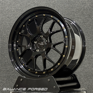 Jantes en alliage forgées sur mesure LM-R en 2 parties pour BMW G80 G82 G83 M3 M4 F40 G20 G8X M4, 18 19 <span class=keywords><strong>20</strong></span> pouces, concaves, argentées, 5X112 - Product Image 2