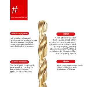 Mata Bor Lurus Ekstra Panjang Berbahan Kobalt Baja Kecepatan Tinggi untuk Pertukangan Kayu dan Besi, Lubang Dalam 100/120 - Product Image 5