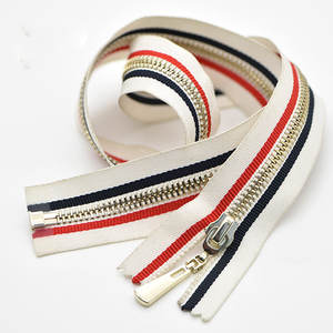 Haute qualité 5 # dentelle Y dents fermeture à glissière vers le bas veste haut accessoires fermeture à glissière à extrémité ouverte fermeture à glissière en métal autobloquante - Product Image 6