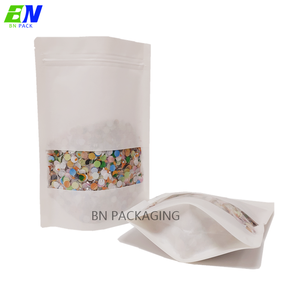 Biodégradable Joint Sacs Sacs En Plastique De Tirette De Doypack Pochette <span class=keywords><strong>Blanche</strong></span> - Product Image 5
