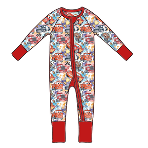 Toplu bambu pijama gizem kutusu çocuklar rastgele stilleri karakter baskı Romper bebek bambu Zippy kör kutu gemi hazır - Product Image 1