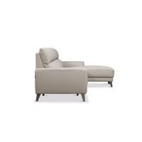 Canapé d'angle en cuir véritable moderne en forme de L, 4 places, pour salon, maison, luxe, vente en gros