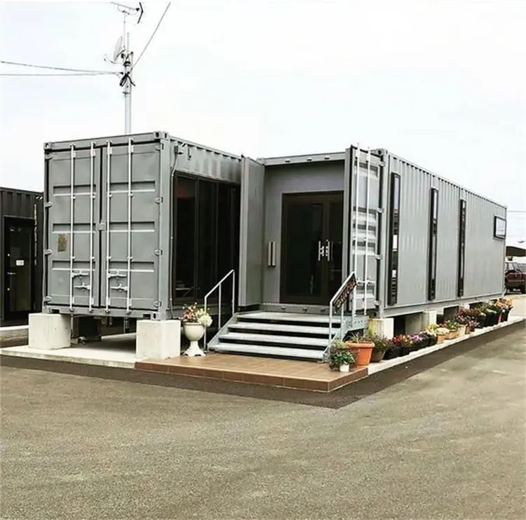 20FT Cafe Shipping Container Bar Portable Container Shop Bureau et toilettes