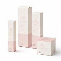 Maßgefertigte 30ml/50ml/100ml Recycelbare Faltbare Kosmetik-Pappschachteln mit Vierfarbdruck Heißprägung UV-Beschichtung Griff