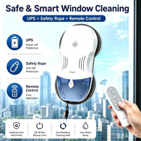 Robot Limpiacristales Eléctrico Inteligente T10 Pro 120ml con Doble Boquilla y Motor sin Escobillas Automático