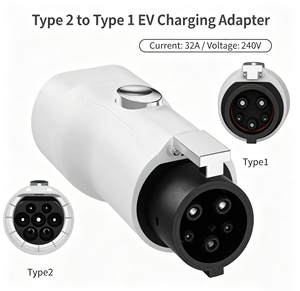 Adaptador de Cargador para Vehículos Eléctricos IEC 62196 32A Monofásico, Conector Tipo 2 a Tipo 1, Protección IP65 para Enchufes de Coche J1772 - Product Image 5