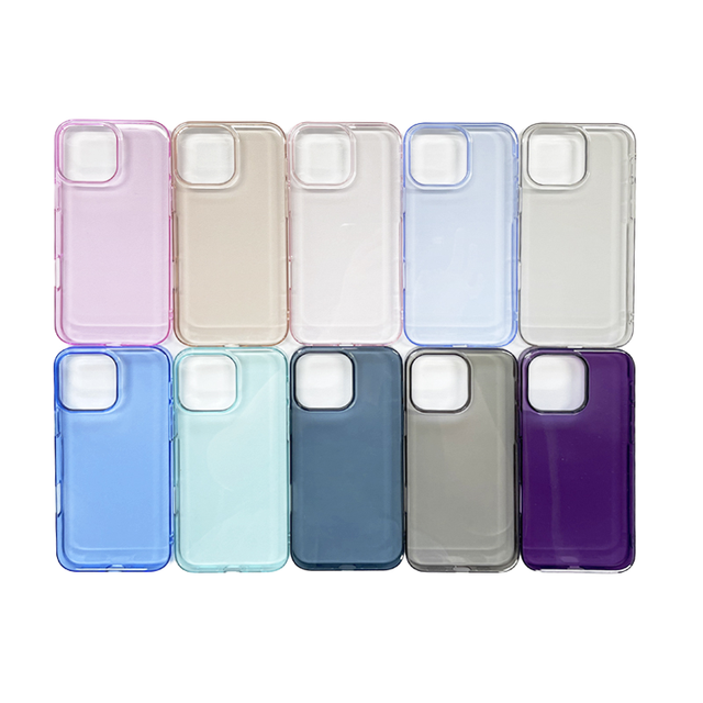 High Quality Color Transparent Clear PC Phone Case for iPhone 16 15 14 13 12 11 Pro Max Full-pack Anti-fall Anti-scratch Cover