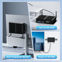 Jaringan ganda Triple Display Mini Desktop perlapan generasi I5 antarmuka USB digunakan industri tertanam komputer lintas batas