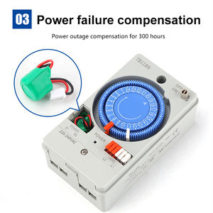 TB118N 24 horas Interruptor de tiempo mecánico Temporizador de relé 220VAC Tipo de motor de cuarzo Memoria de corte de energía - Product Image 4