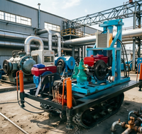 Foreuse compacte pour puits d'eau de 150 m de profondeur et 300 mm de diamètre avec démarrage électrique, idéale pour les puits domestiques