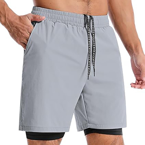 Celana pendek tenis Cepat Kering bernapas mode lari latihan pakaian olahraga poliester harga pabrik - Product Image 1