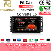 Écran stéréo HD RoadNavi 7'' Navigation Android pour Chevrolet Corvette C6 2005-2013 Lecteur multimédia vidéo CarPlay sans fil