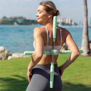 Palo de Yoga extensible ajustable Corrector de una postura para la parte superior e inferior de la espalda Cuello Hump Relief <span class=keywords><strong>Pilates</strong></span> Reformers - Product Image 6