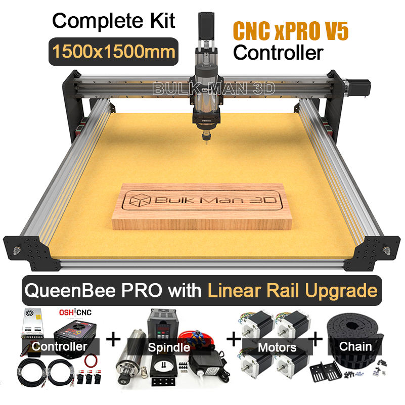1500x1500mm Queenbee Pro Wood Router With Xpro V5 Controller And