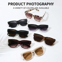 Lunettes de soleil classiques de haute qualité avec monture carrée en PC UV400, accessoires de plage pour hommes et femmes