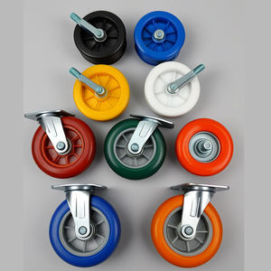 Master-Series Wear-Resistant Pu Workbench Casters Set Of 4 Pcs With Total Locking Brake And Quick-Install Kit For Workshop <b>Racks</b> - Product Image 2