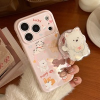 Coque souple antichoc en TPU pour iPhone 17 Pro Max, motif chiot de dessin animé coréen, cœur bulle, attraction magnétique