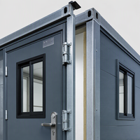 Maison conteneur extensible à double aile de 40 pieds, dortoir pour travailleurs, lit superposé, hébergement de chantier pour chantier de construction, prêt à être expédié