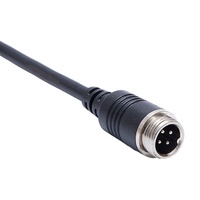Câble de connecteur M12 personnalisé étanche vue arrière caméra de recul avec femelle mâle Aviation 4 broches Din connecteur d'aviation GX12