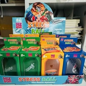 Best-seller transfrontalier : Jouets anti-stress Needoh Schylling Coke, Sprite, Fanta & Pepsi à rebond lent - Product Image 4