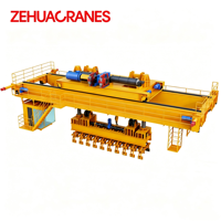 Pont roulant à double poutre robuste pour levage de charbon anodisé, 20 tonnes, 10 tonnes, 5 tonnes, commande PLC pour usine de traitement du carbone et fournaise