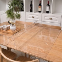 Chiffons de Table en Pvc, transparents et étanches à l'huile, résistant aux hautes températures, personnalisés, vente en gros d'usine