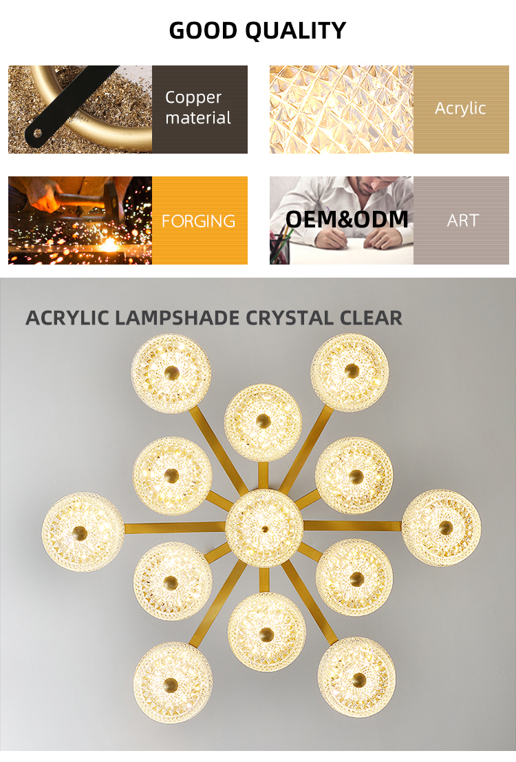Nordic Home Decoration Post-modern Creative Acrylic Staircase Ceiling Modern Led Chandelier