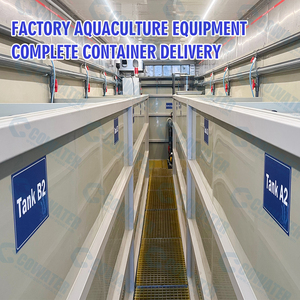 Cowater 20/40FT équipement d'aquaculture complet conteneur pisciculture système RAS avec traitement de l'eau PP filtre d'écumoire de protéines - Product Image 3