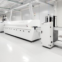 Ligne SMT entièrement automatique, système de production de placement de composants SMD avec pompe et moteur PLC, contrôle par PC, marque I.C.T