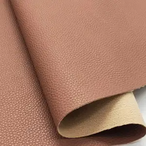 New Style Soft Hand Feeling Colorful Litchi Grain PVC Artificial Sofa Leather For Bag, seat leather, furniture cover waterproof