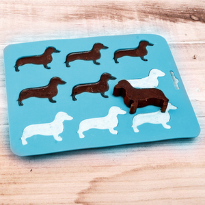 Teckel Chien Bac à Glaçons En Silicone En Forme de Moules de Glace Flexible Bonbons Au <span class=keywords><strong>Chocolat</strong></span> Machine À Glaçons - Product Image 2