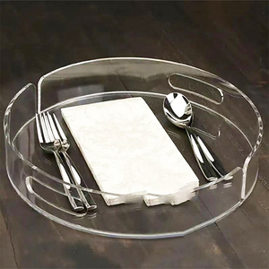 Bán buôn tùy chỉnh Kệ Acrylic hiển thị khay với hình dạng tròn cho kích thước tùy chỉnh giá rẻ với bán - Product Image 3