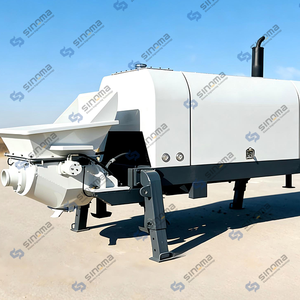 Pompe à béton électrique diesel Sinoma pour remorque, pompe à coulis haute pression pour le transport du ciment - Product Image 2