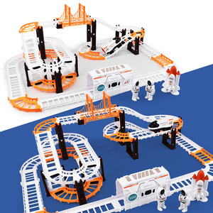 Nuovo <span class=keywords><strong>Trenino</strong></span> Spaziale, Set di Giocattoli <span class=keywords><strong>per</strong></span> <span class=keywords><strong>Bambini</strong></span> con Carrozza e Astronauta, Pista Assemblabile - Product Image 5