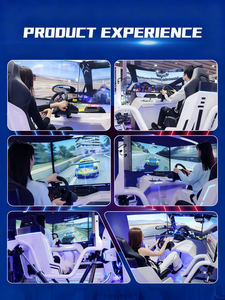 محاكي سباق سيارات بتقنية الواقع الافتراضي بثلاث شاشات وحركة 360 درجة لمراكز تجربة السباقات - مباشرة من المصنع - Product Image 4