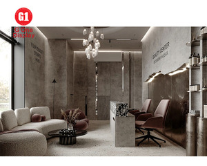 Muebles de Salón de Belleza Sencillos y Elegantes, Accesorios para Tiendas de Belleza, Diseño Gratuito, Diseño de Interiores de Salón de Belleza - Product Image 3