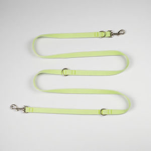 Correa de perro de doble cabeza de PVC impermeable verde, duradera, suave, de lujo, estilo moderno, accesorio para mascotas, venta al por mayor, OEM, ODM - Product Image 1