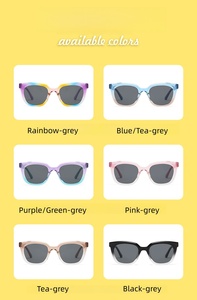 Lunettes de soleil polarisées unisexes confortables pour enfants, monture TR90 colorée, protection UV400, tendance 2026 - Product Image 2