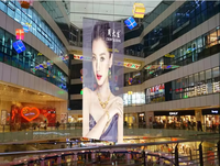 Affichage LED transparent imperméable pour l'extérieur à Shenzhen, technologie de pointe pour les ascenseurs en verre LED, centres commerciaux