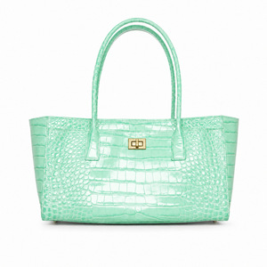 Nuevo Bolso de Mano Verde Menta 2026, Bolso de Hombro de Lujo con Diseño de Cocodrilo, Bolso Tote de Gran Capacidad, Catálogo de Bolsos de Diseñador - Product Image 2