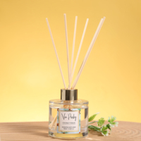 Diffuseur de parfum en verre écologique longue durée pour cadeaux d'entreprise et hôtels, ensemble diffuseur d'arôme de noix de coco