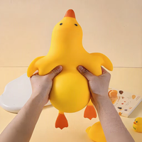 Jouet anti-stress en forme de canard jaune mignon, en TPR souple à remontée lente, pour enfants et adultes, cadeau promotionnel