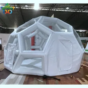 Tenda Gelembung Tiup PVC Bening, Tenda Kubah Hotel Berkemah Transparan Luar Ruangan