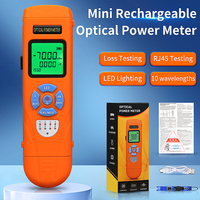 COMPTYCO bon prix Rechargeable OPM + RJ45 + LED AUA-C7/C5 testeur de fibre optique 10 longueurs d'onde SC/FC/ST Mini compteur de puissance optique