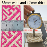 Sangle Jacquard Double Face Durable 38mm en Polyester pour Bagages, Sacs à Dos et Accessoires de Sacs – Meilleure Vente